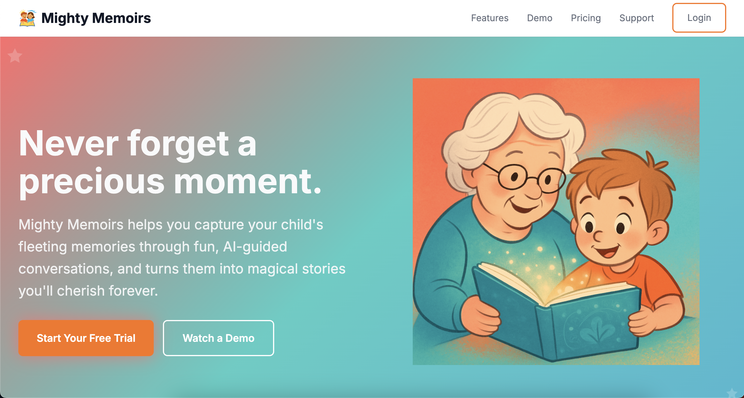 Screenshot of Mighty Memoirs